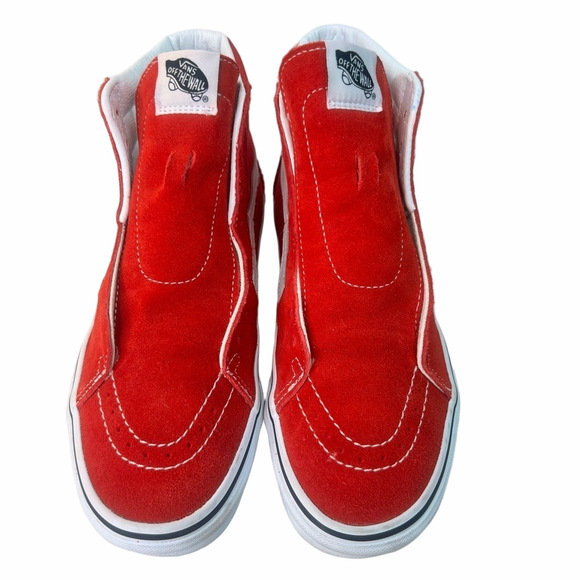 Vans SK8 Hi Cherry Red Suede Unisex Shoe Size 8.5 or 7 #538